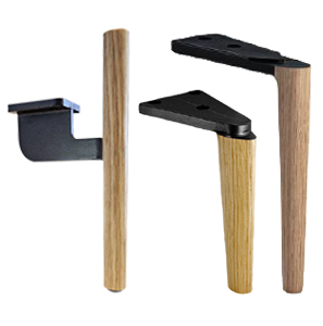 Wooden coated feet